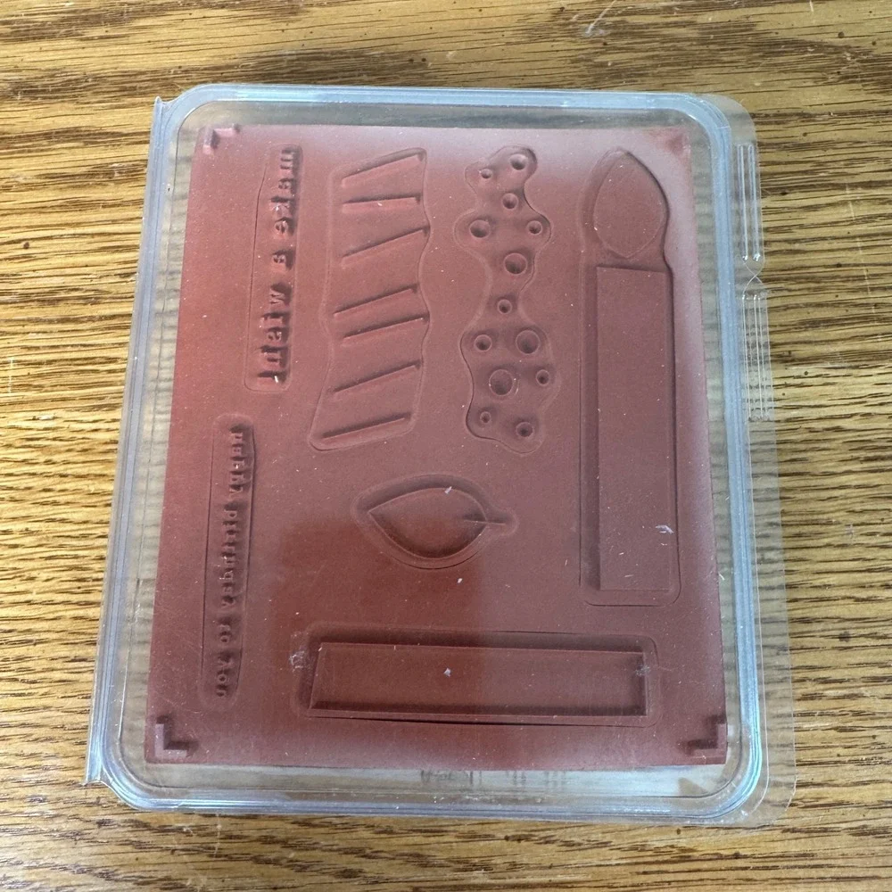 Stampin Up‎ Big Birthday Candle Two-Step Rubber Stamp Set of 7 114924 Wood Mount